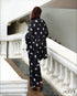 Printed Top & Wide-Leg Pant Set 61241